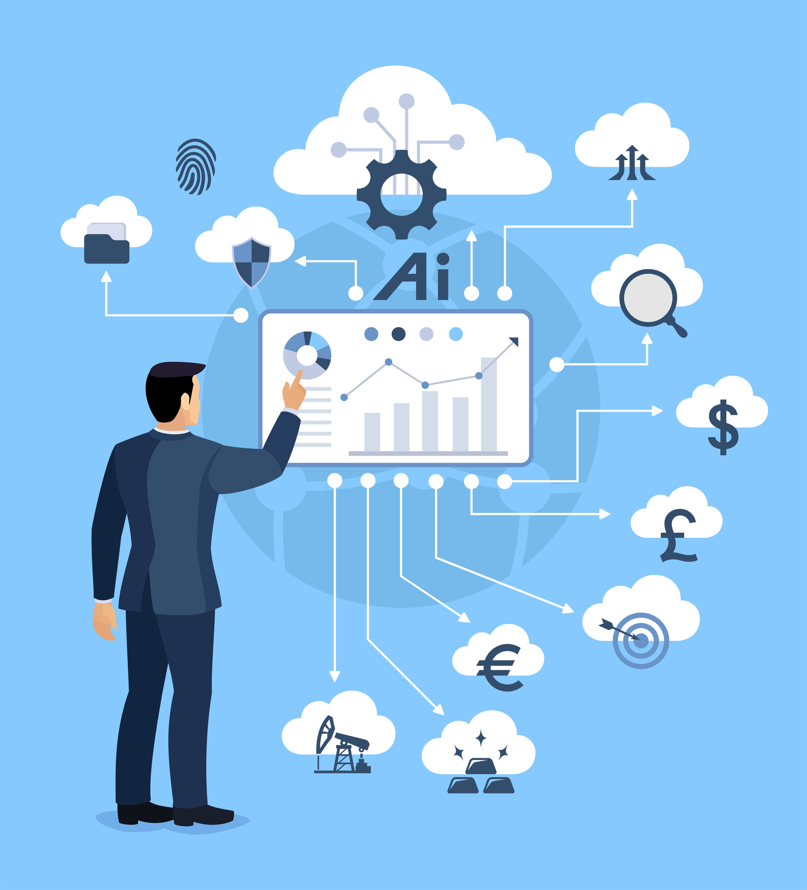 New Business Concept. Technology and finance trends.